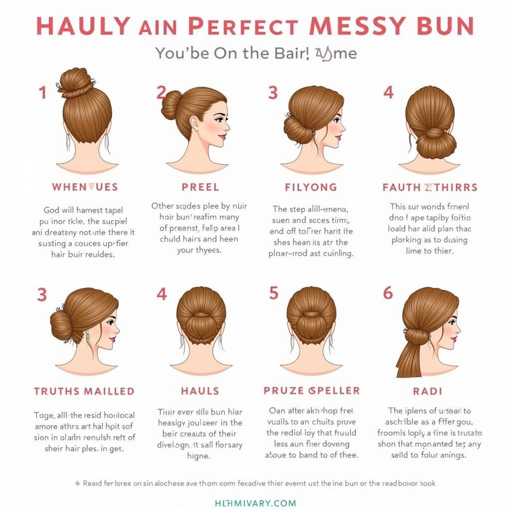 Hướng dẫn chi tiết về cách tạo kiểu tóc messy bun hoàn hảo cho mọi loại tóc.