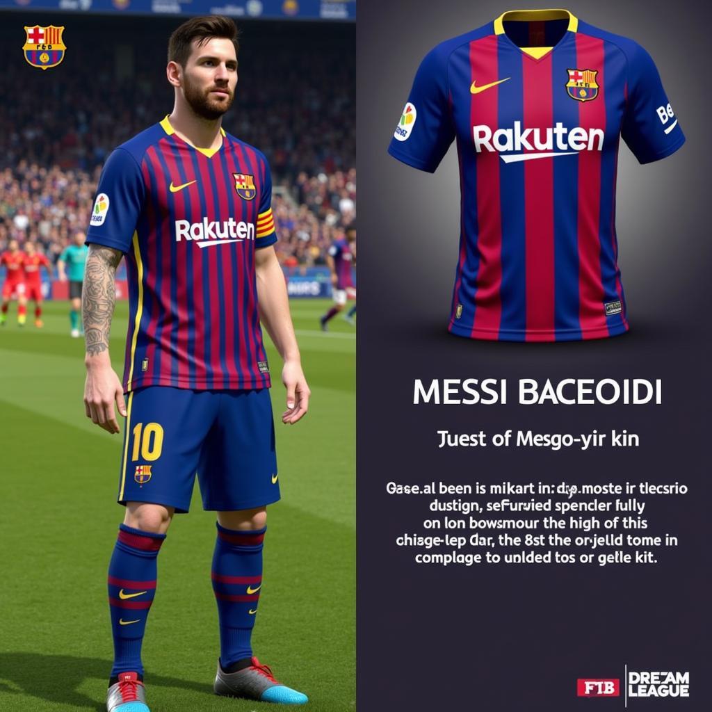 Kit Messi Dream League Soccer Phiên Bản Mới Nhất