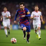 Kỹ thuật điêu luyện của La Messi trên sân cỏ