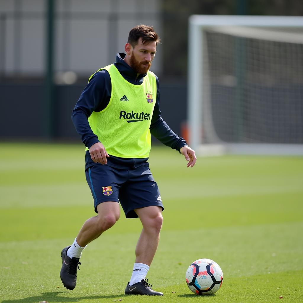 Leo Messi Training Dribbling