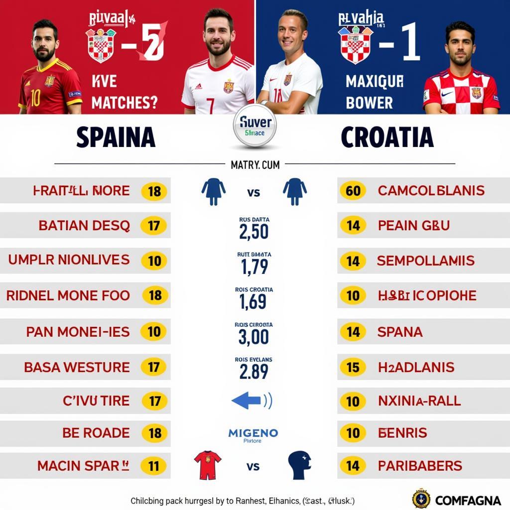 Lịch sử đối đầu TBN vs Croatia