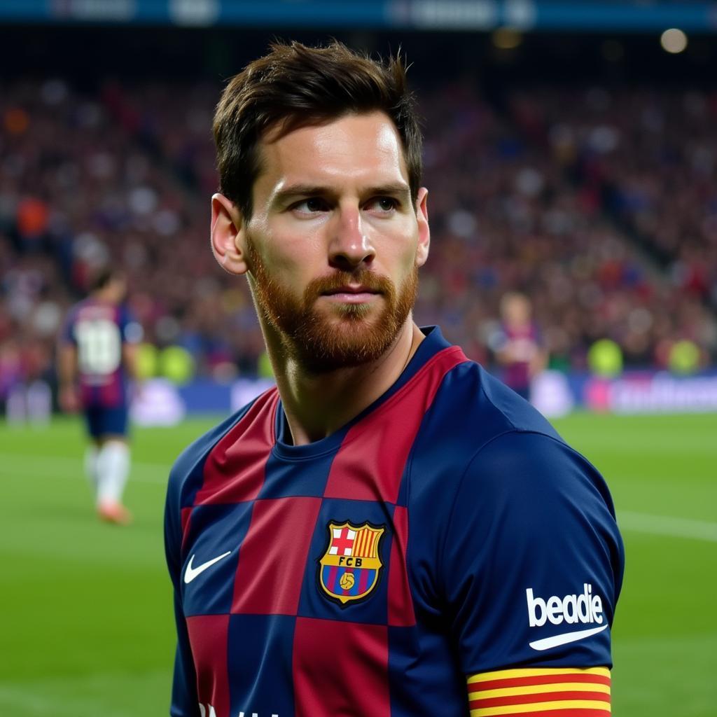 Mặt nạ Messi: Vẻ mặt lạnh lùng trên sân cỏ