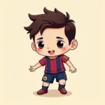 Hình ảnh Messi Chibi đáng yêu