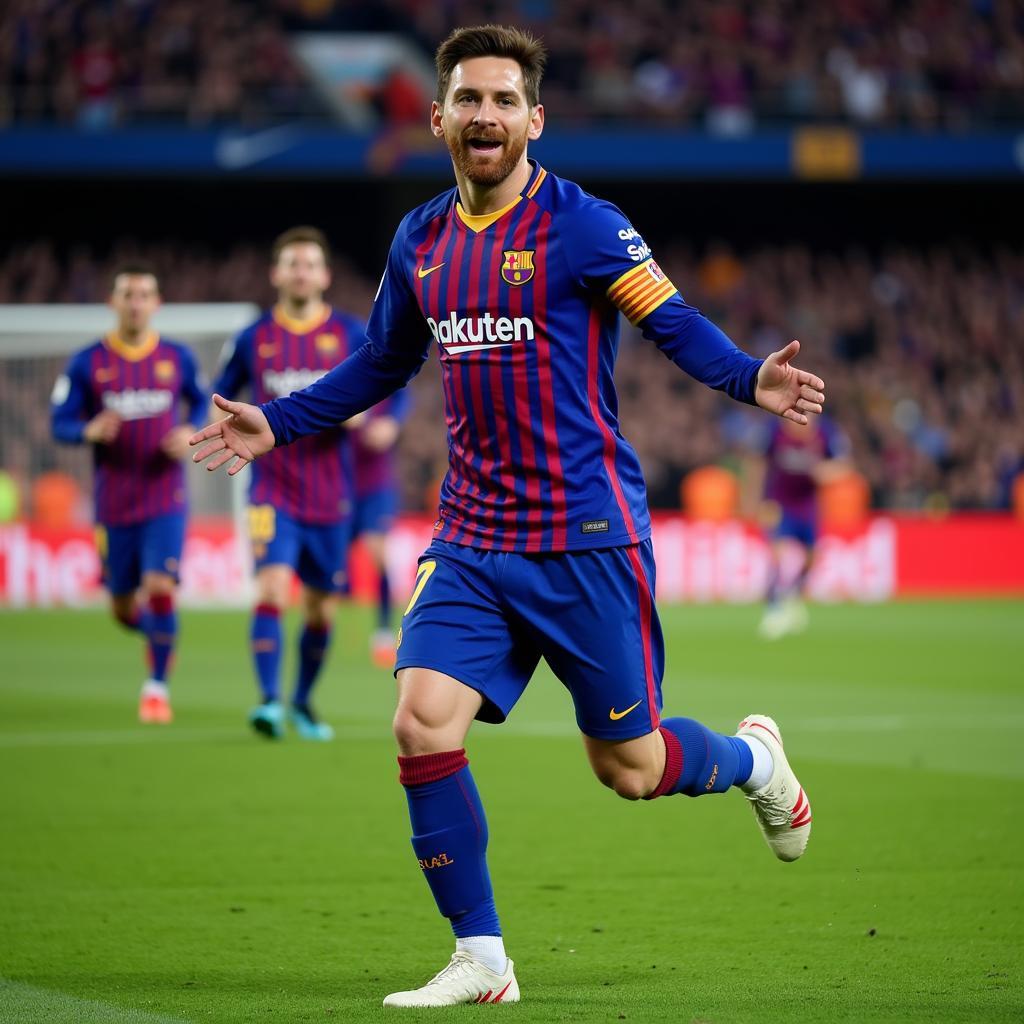 Messi Chiến Thắng Trên Sân Cỏ