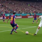 Messi chuyền bóng trong FIFA