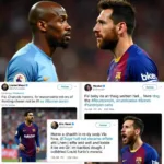 Messi và Eric Abidal trong cuộc tranh cãi