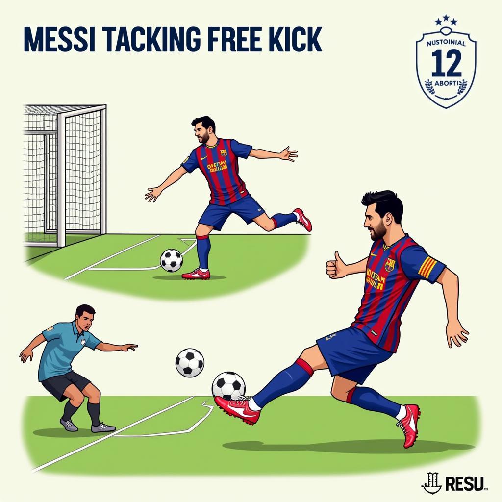 Kỹ thuật đá phạt của Messi