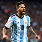 Messi ghi bàn cho đội tuyển Argentina