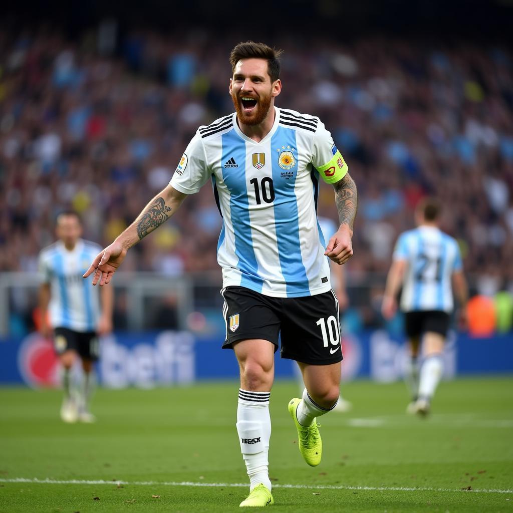 Messi ghi bàn cho tuyển chọn Argentina năm 2020