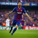 Messi ghi bàn vào lưới Real Madrid trong trận El Clasico