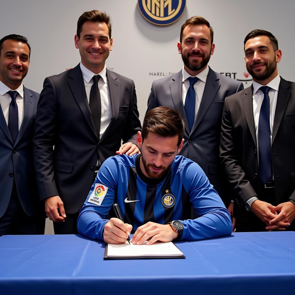 Messi ký hợp đồng Inter Miami: Khoảnh khắc lịch sử của siêu sao bóng đá