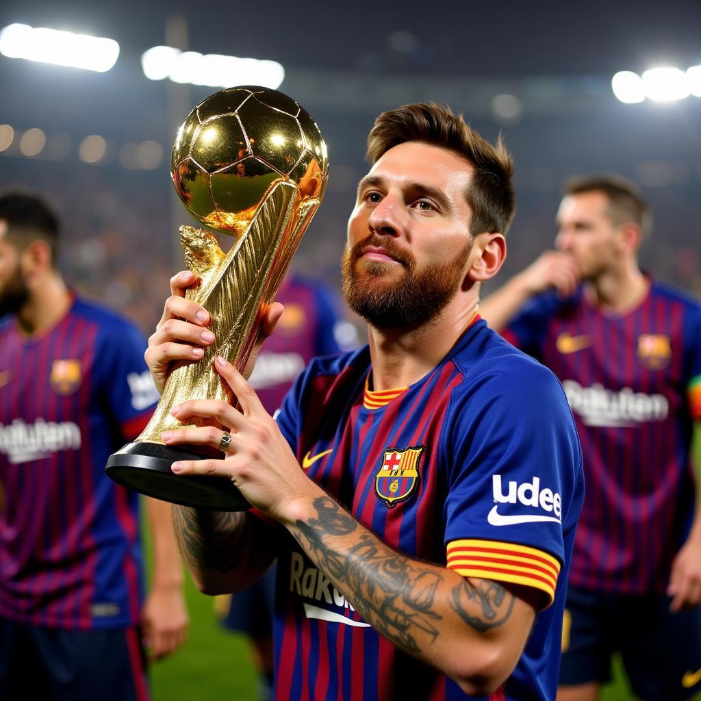 Messi lập kỷ lục bóng vàng lần thứ 8