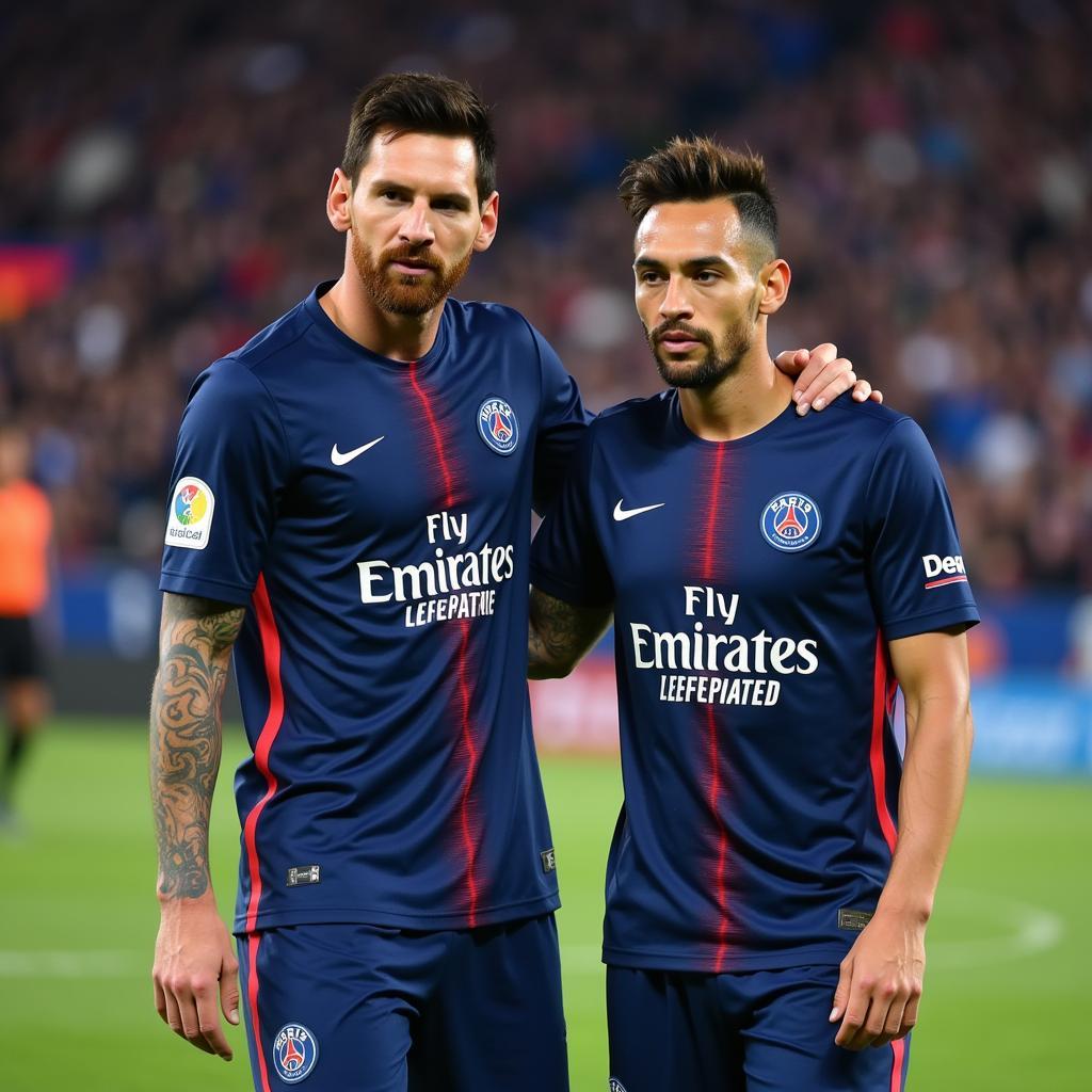 Messi và Neymar tại PSG