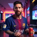 Messi Render trong quảng cáo