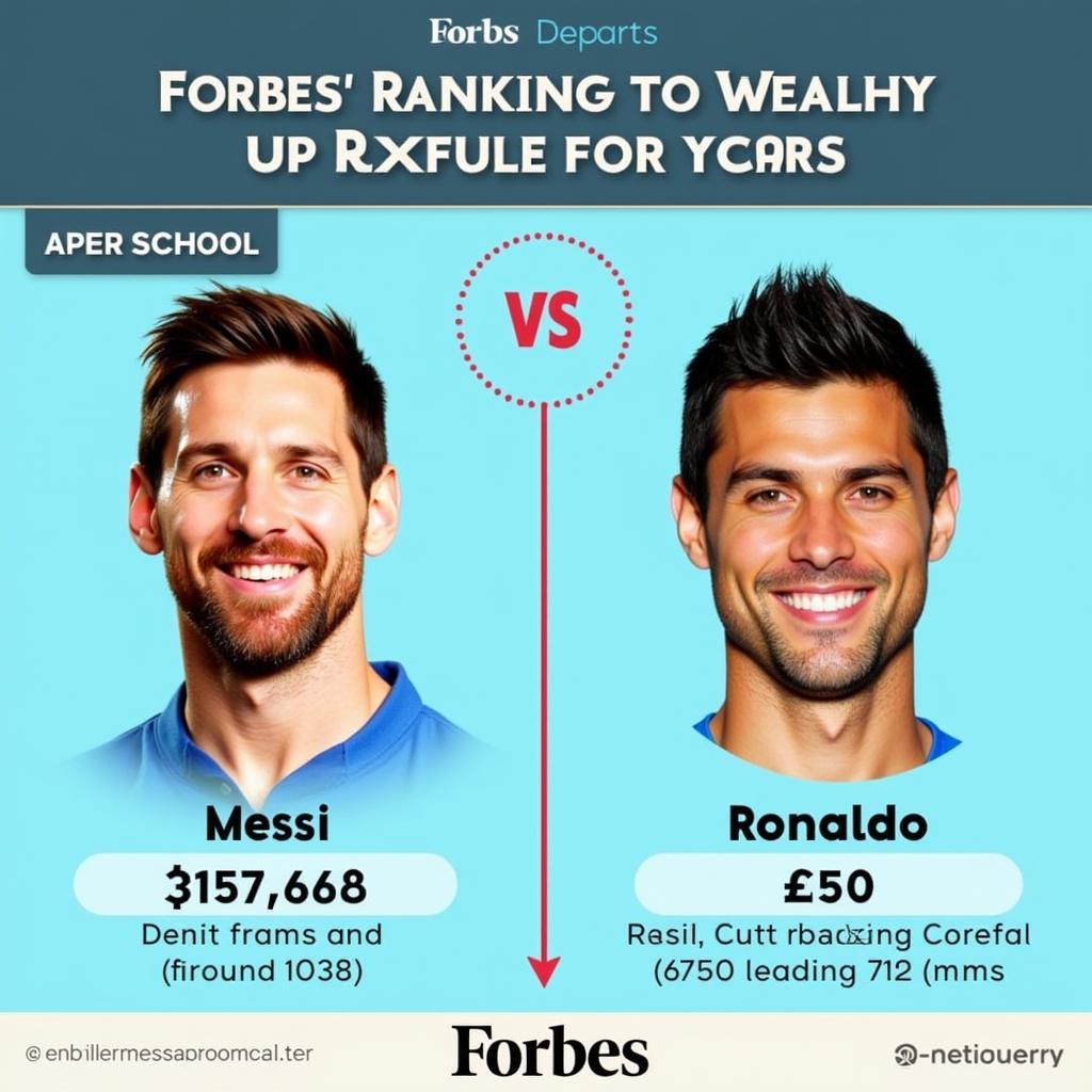 Messi và Ronaldo ai giàu hơn theo Forbes