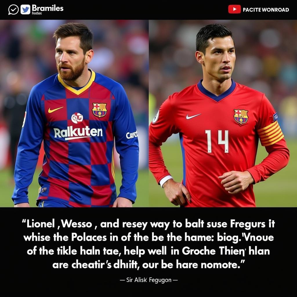 Lionel Messi và Cristiano Ronaldo được Sir Alex Ferguson so sánh.