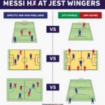 Messi RW so với các vị trí khác