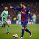 Messi Signal chuyền bóng