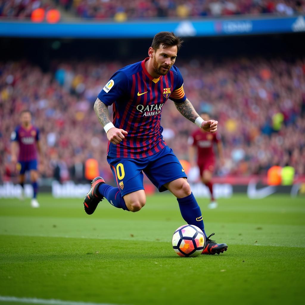 Messi tỏa sáng tại Camp Nou trong trận đấu với Liverpool