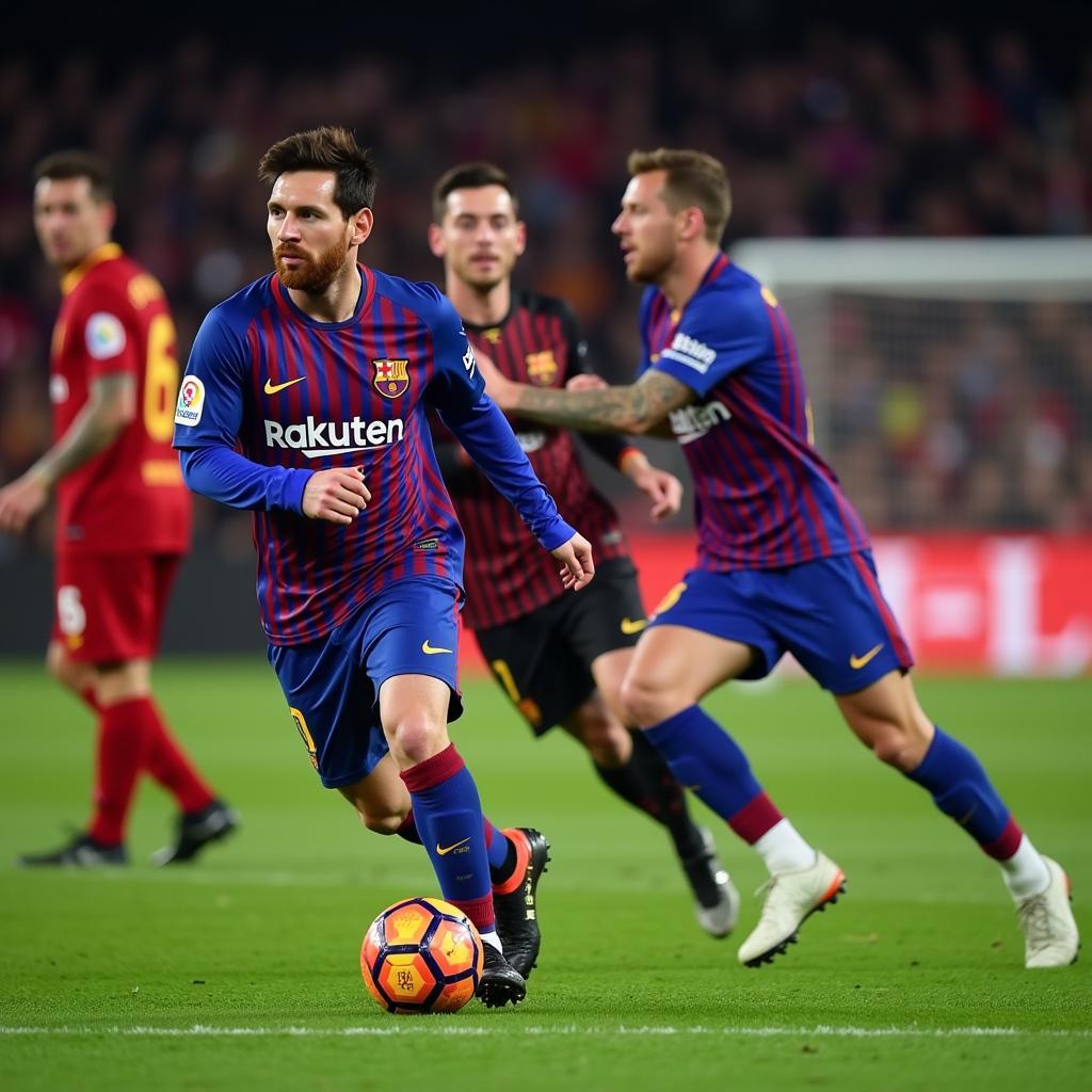 Messi tỏa sáng trận gặp Liverpool