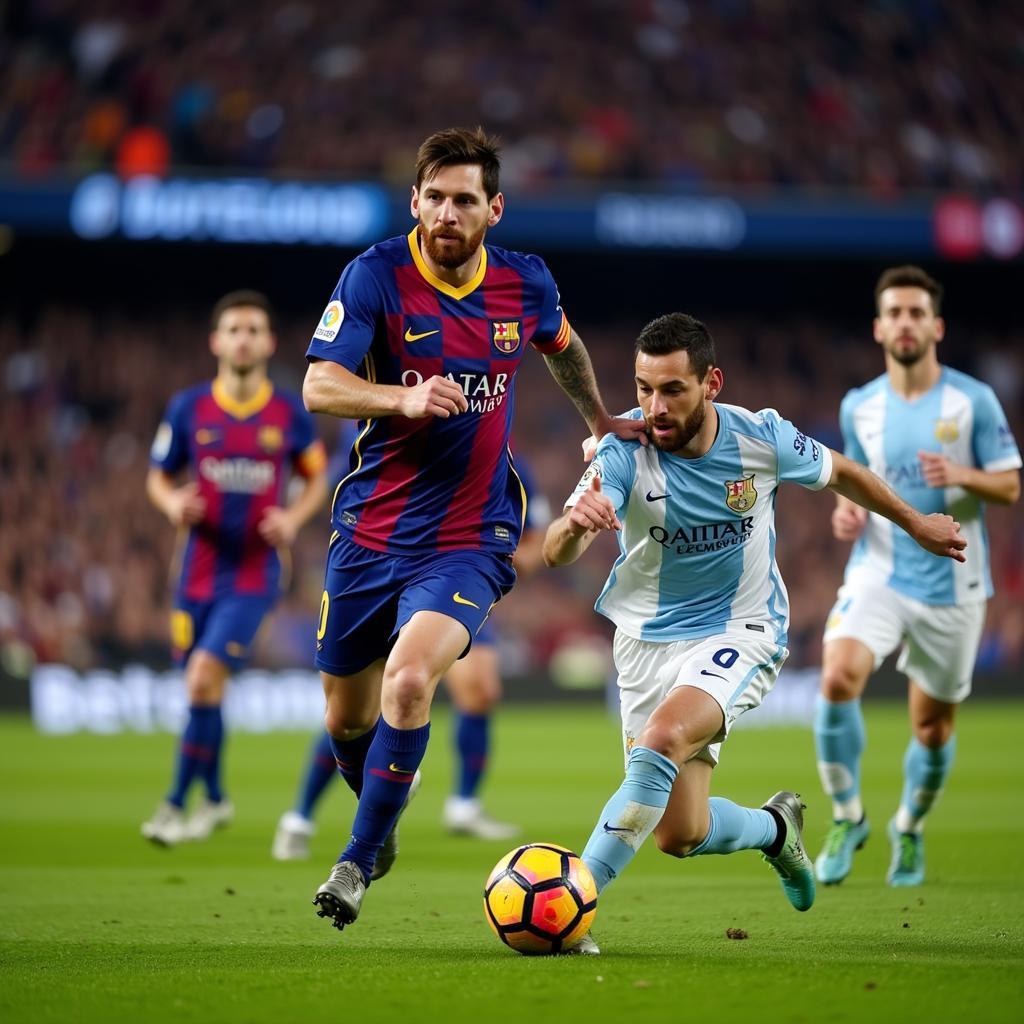 Messi tỏa sáng trong màu áo Barcelona