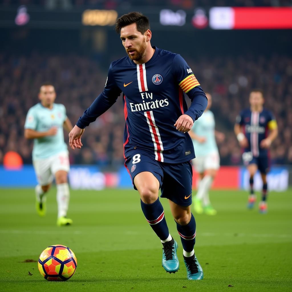 Messi trong màu áo PSG