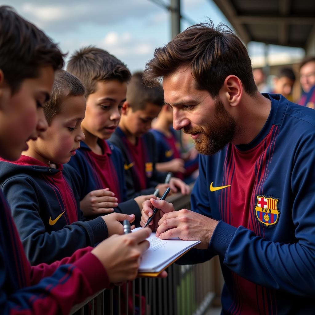 Messi truyền cảm hứng cho thế hệ trẻ