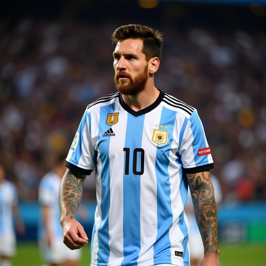 Messi tiếp tục cống hiến cho đội tuyển Argentina