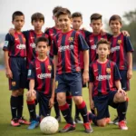 Lionel Messi U10 trong màu áo Newell's Old Boys