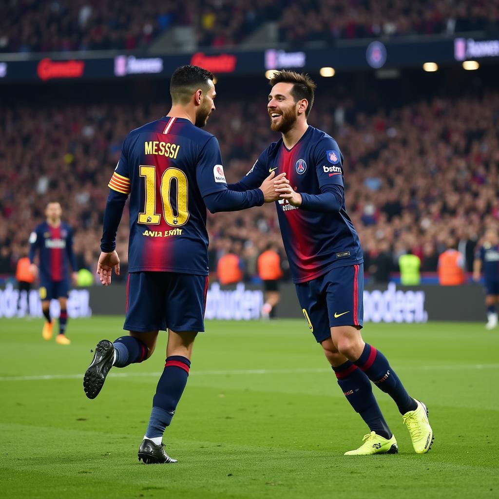 Messi và Neymar tại PSG