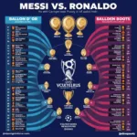 Thành tích cá nhân của Messi và Ronaldo: Ai vượt trội hơn?