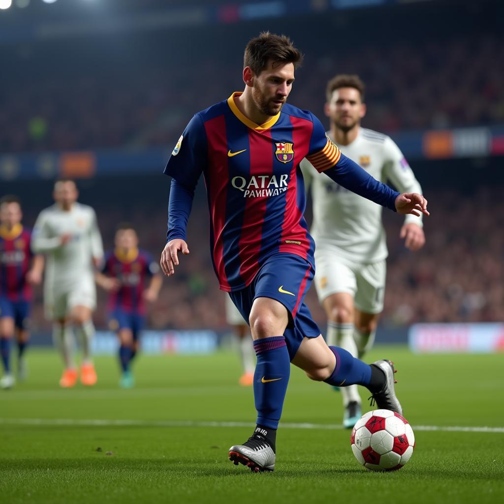 Messi vẫn là siêu sao trên sân cỏ