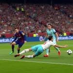 Messi vượt qua Oblak ghi bàn đẹp mắt