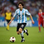 Messi trong màu áo số 19 tại World Cup 2006