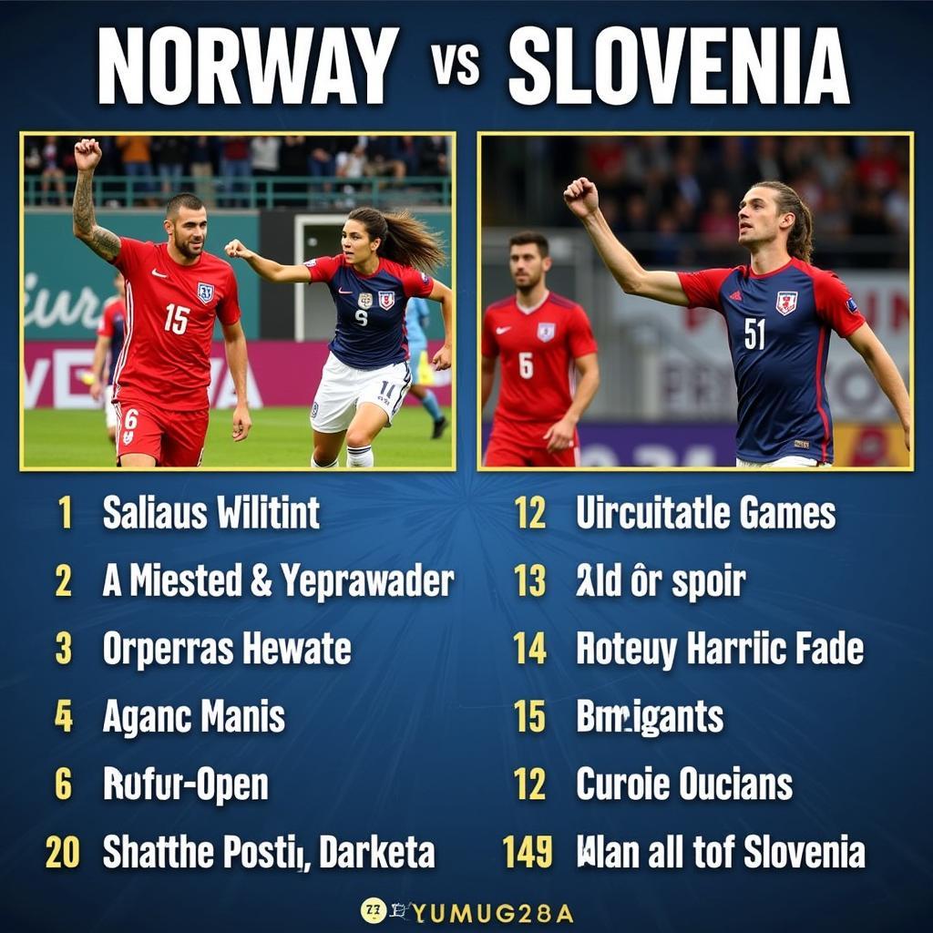 Na Uy vs Slovenia: Những điểm nổi bật