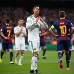 Ronaldo chọc Messi miss pen trong trận El Clasico: Hình ảnh gây tranh cãi