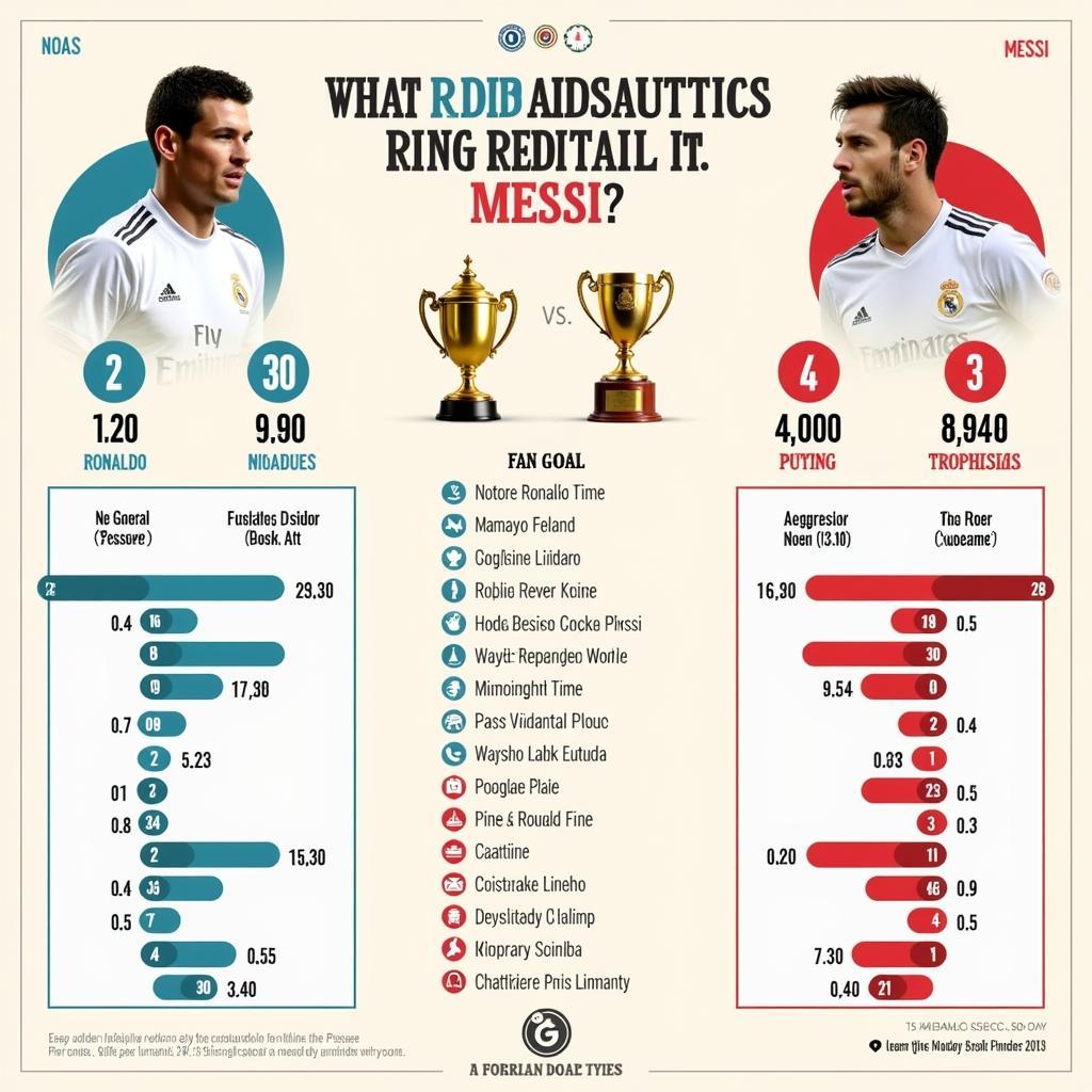 So sánh số liệu thống kê của Ronaldo và Messi: Ai là người vượt trội?