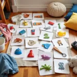 Tạo memory game messy room ppt với hình ảnh đồ vật