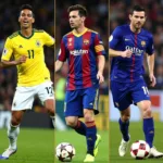 Thành tích cá nhân đáng nể của Neymar, Messi và Ronaldo