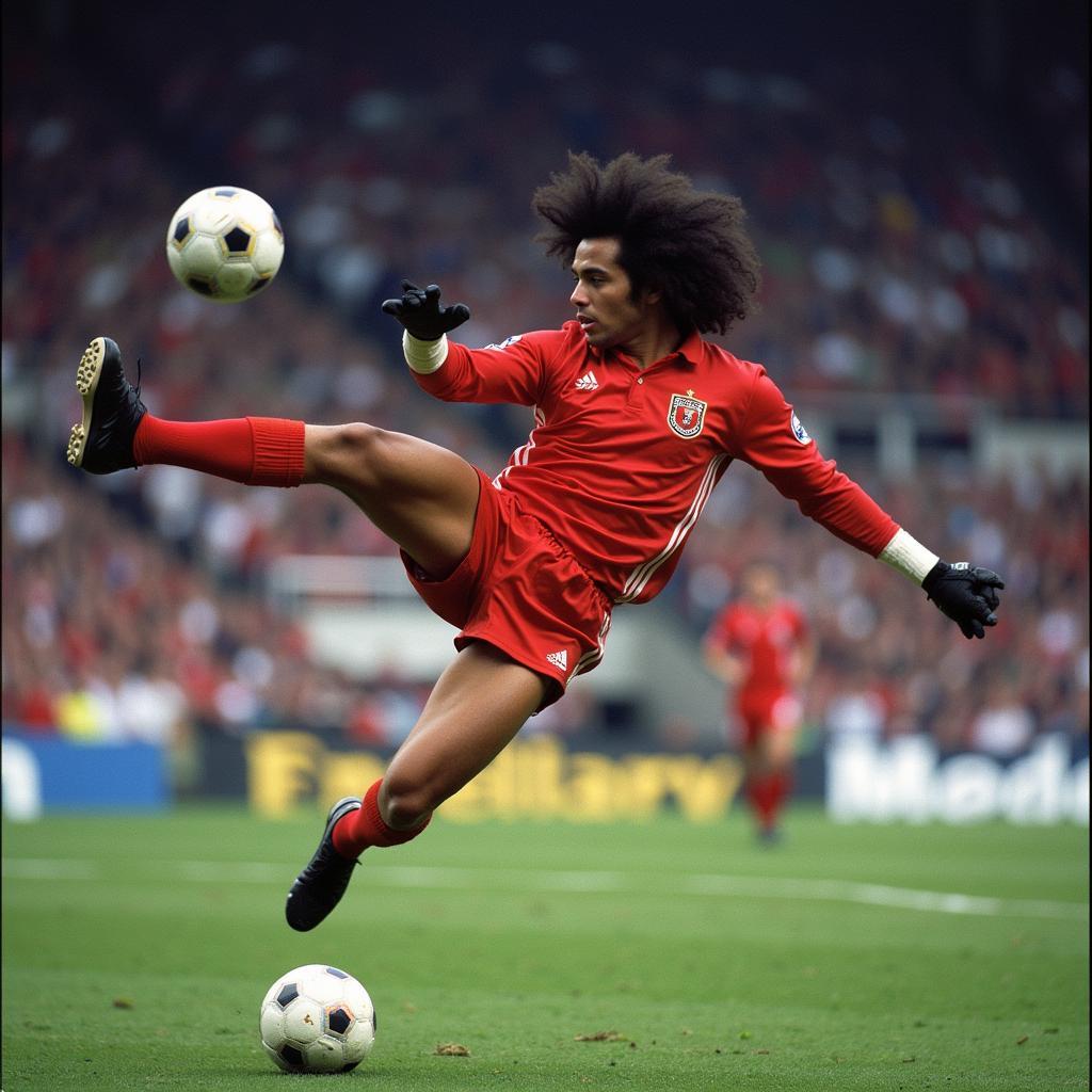 Pha bắt bóng bọ cạp kinh điển của René Higuita