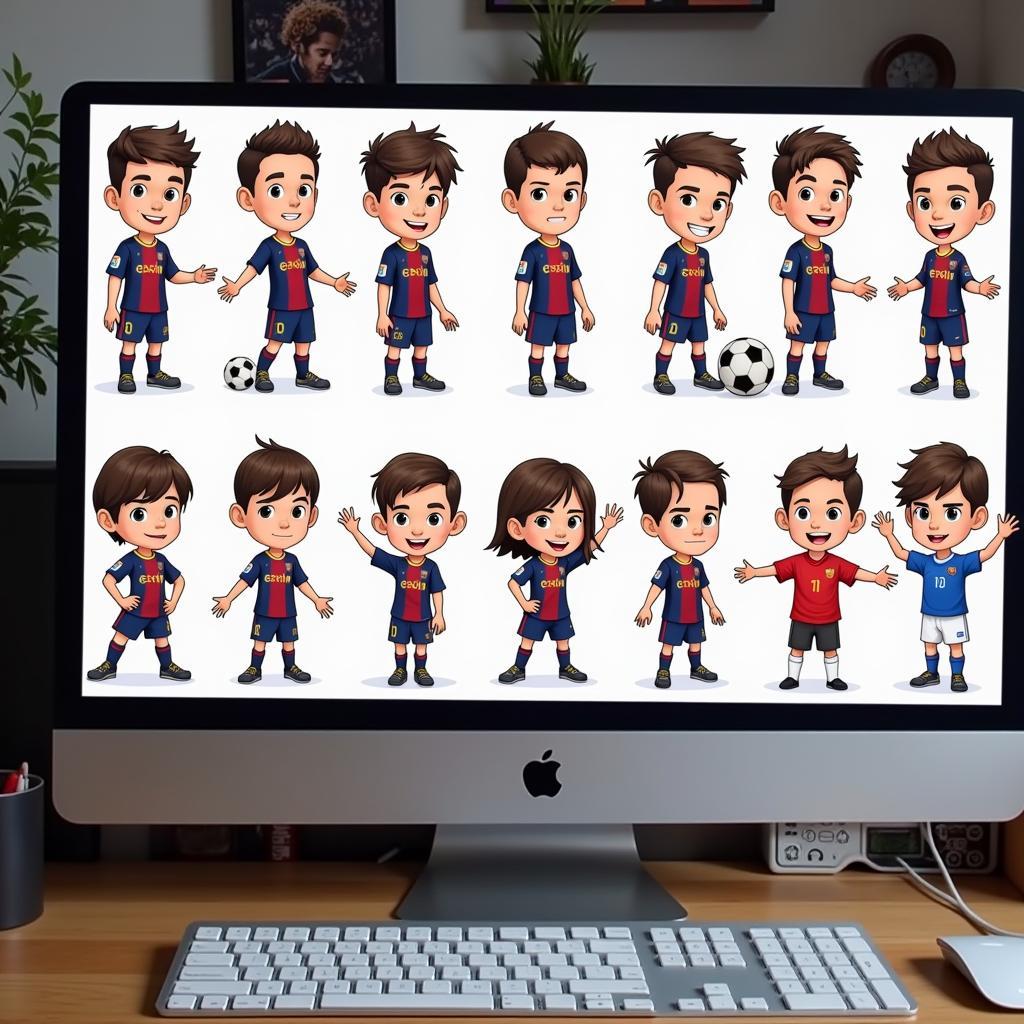 Tìm kiếm nguồn cảm hứng vẽ Messi chibi