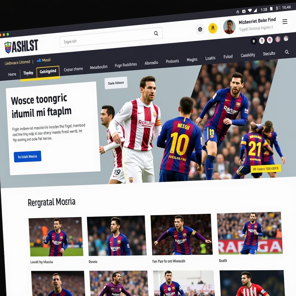 Trang web miễn phí tải hình Messi chất lượng cao