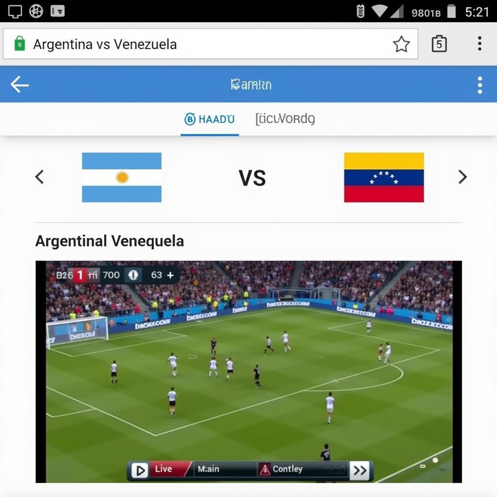 Xem Trực Tiếp Argentina vs Venezuela Online